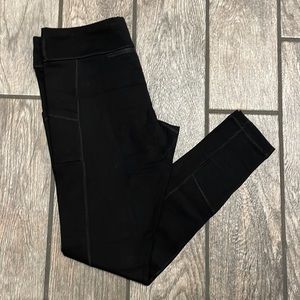 Cariloha black bamboo yoga pant, size large side pocket, never worn